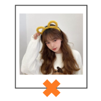 Haarband fluffy oortjes oker